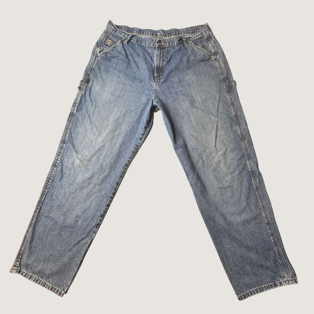 Cinch Jeans Mens 40x34 Blue Carpenter Denim Pants MB90434002 Hammer Loop Pocket